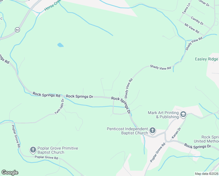 map of restaurants, bars, coffee shops, grocery stores, and more near 319 Dean Private Drive in Kingsport