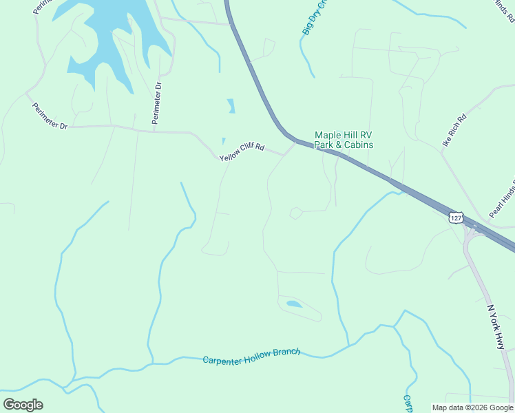 map of restaurants, bars, coffee shops, grocery stores, and more near 1042 Star Point Road in Jamestown