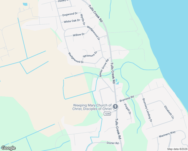 map of restaurants, bars, coffee shops, grocery stores, and more near 101 Clearwood Drive in Moyock