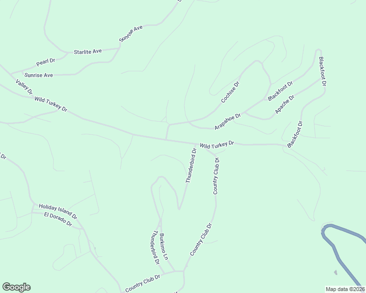 map of restaurants, bars, coffee shops, grocery stores, and more near 11 Wild Turkey Drive in Holiday Island