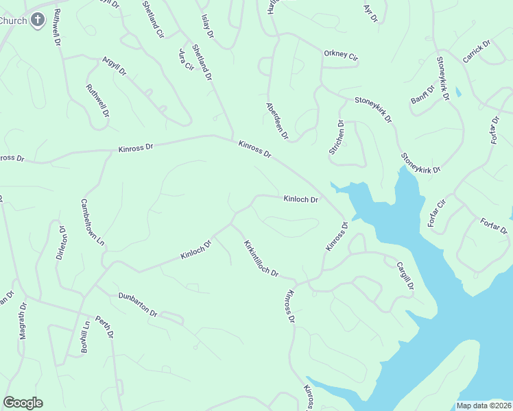 map of restaurants, bars, coffee shops, grocery stores, and more near 23 Kinloch Drive in Bella Vista