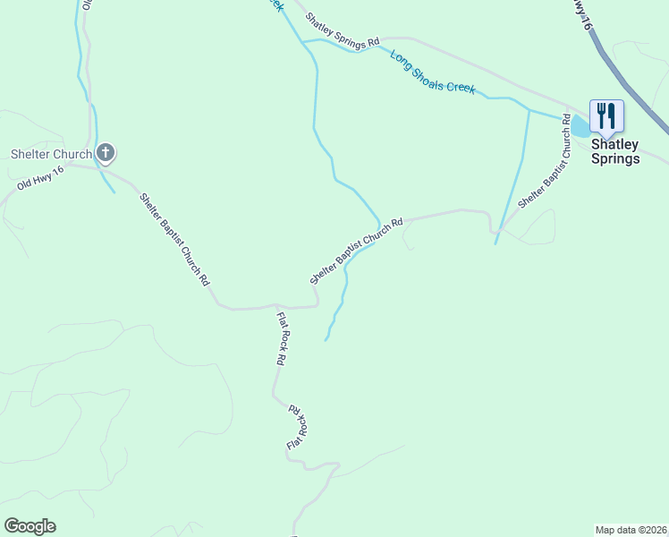 map of restaurants, bars, coffee shops, grocery stores, and more near 1165 Shelter Baptist Church Road in Crumpler