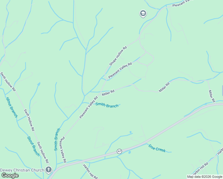 map of restaurants, bars, coffee shops, grocery stores, and more near 2043 Pleasant Valley Road in Mountain City