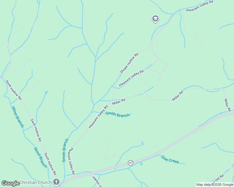 map of restaurants, bars, coffee shops, grocery stores, and more near 2043 Pleasant Valley Road in Mountain City