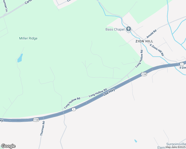 map of restaurants, bars, coffee shops, grocery stores, and more near 160 Bass Ln in Rogersville