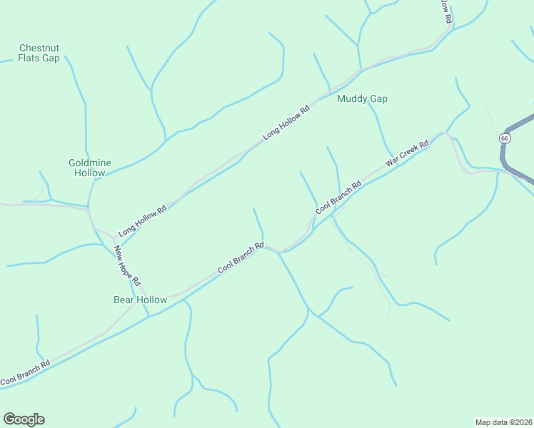 map of restaurants, bars, coffee shops, grocery stores, and more near 4545 Cool Branch Road in Treadway