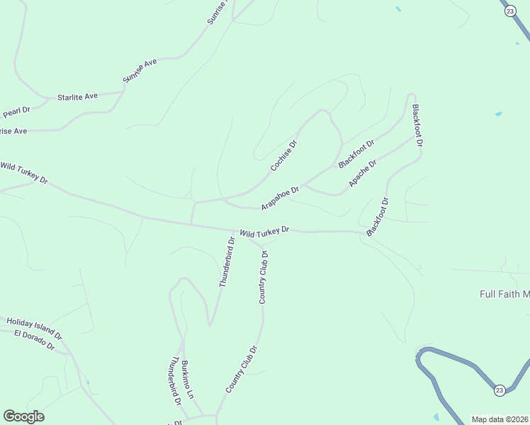 map of restaurants, bars, coffee shops, grocery stores, and more near 49-51 Arapahoe Drive in Eureka Springs