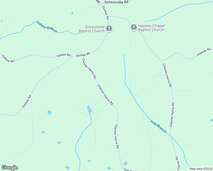 map of restaurants, bars, coffee shops, grocery stores, and more near 4599 Chester Harris Road in Woodlawn