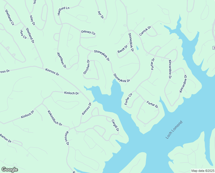 map of restaurants, bars, coffee shops, grocery stores, and more near 45 Strichen Lane in Bella Vista