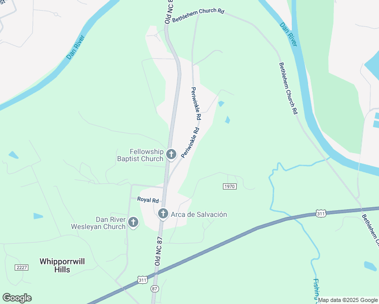 map of restaurants, bars, coffee shops, grocery stores, and more near 221 Periwinkle Road in Eden
