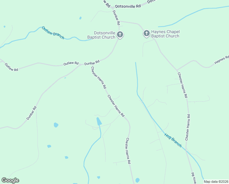 map of restaurants, bars, coffee shops, grocery stores, and more near 4599 Chester Harris Road in Woodlawn