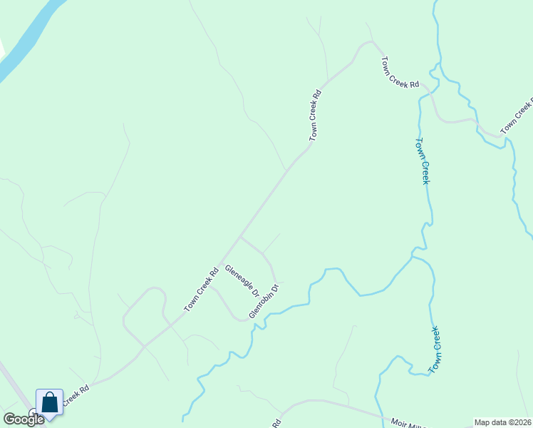 map of restaurants, bars, coffee shops, grocery stores, and more near 1089 Town Creek Road in Eden