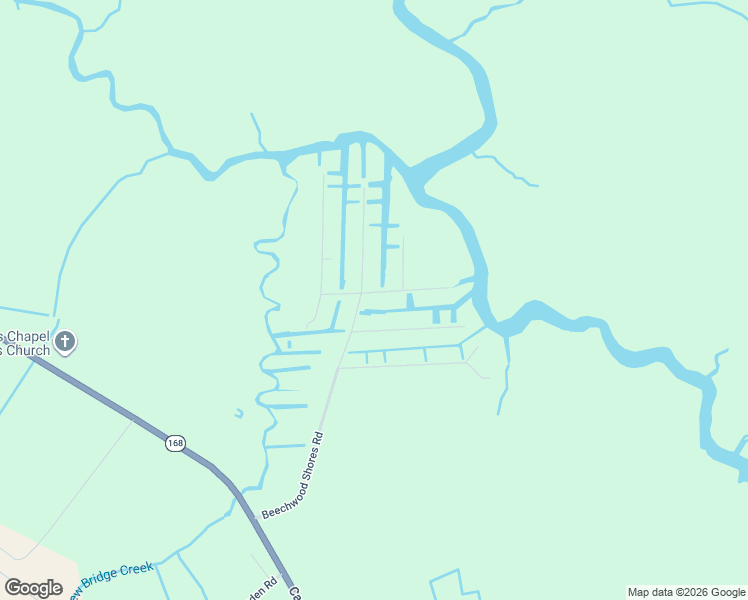 map of restaurants, bars, coffee shops, grocery stores, and more near 214 Beechwood Shores Drive in Moyock