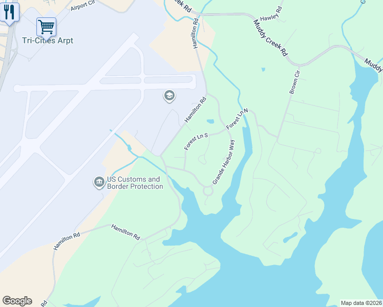 map of restaurants, bars, coffee shops, grocery stores, and more near 220 Forest Court in Blountville
