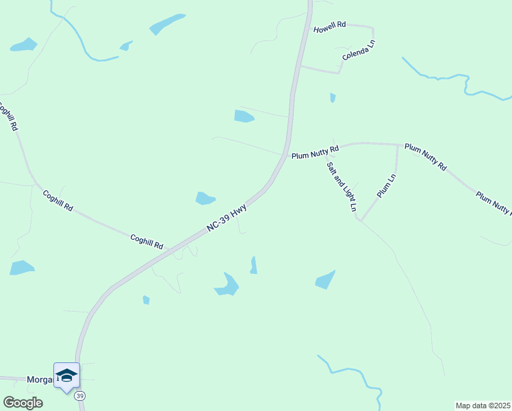 map of restaurants, bars, coffee shops, grocery stores, and more near 11174 North Carolina 39 in Townsville
