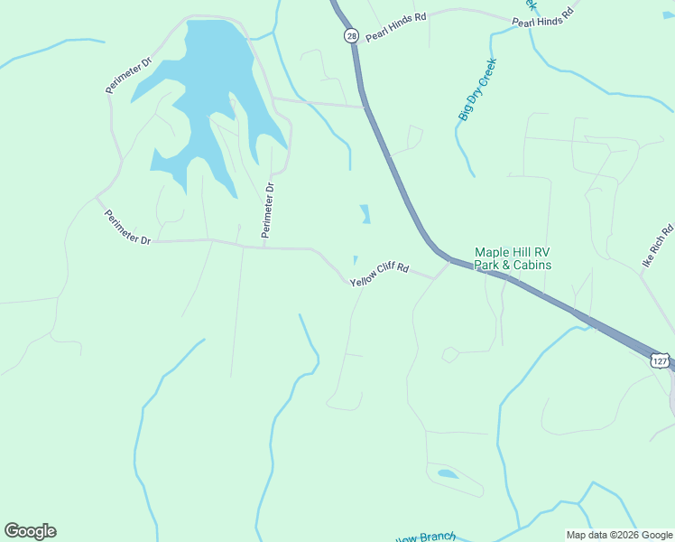 map of restaurants, bars, coffee shops, grocery stores, and more near 815 Yellow Cliff Road in Jamestown