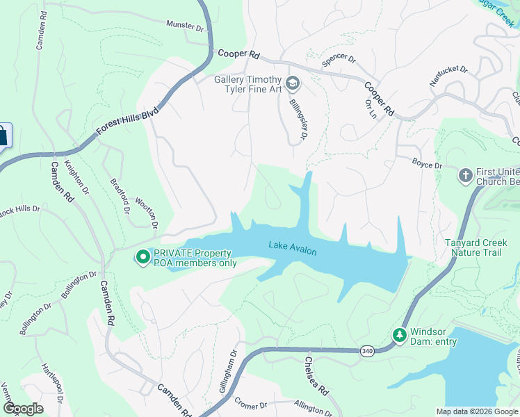 map of restaurants, bars, coffee shops, grocery stores, and more near 15 Evans Lane in Bella Vista