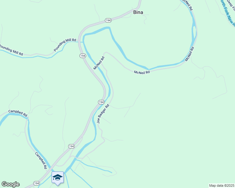 map of restaurants, bars, coffee shops, grocery stores, and more near 7545 Nc Highway 163 in West Jefferson