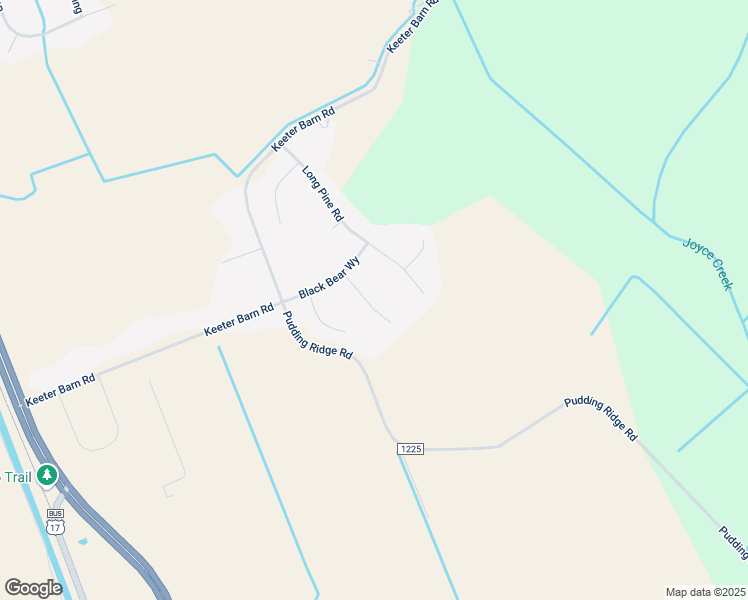 map of restaurants, bars, coffee shops, grocery stores, and more near 108 SoyFields Court in South Mills
