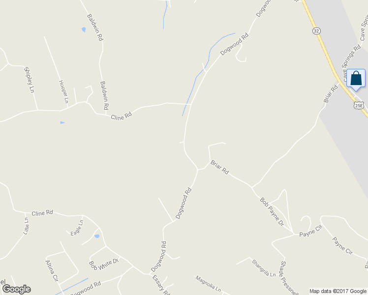 map of restaurants, bars, coffee shops, grocery stores, and more near 1079 Dogwood Road in Tazewell