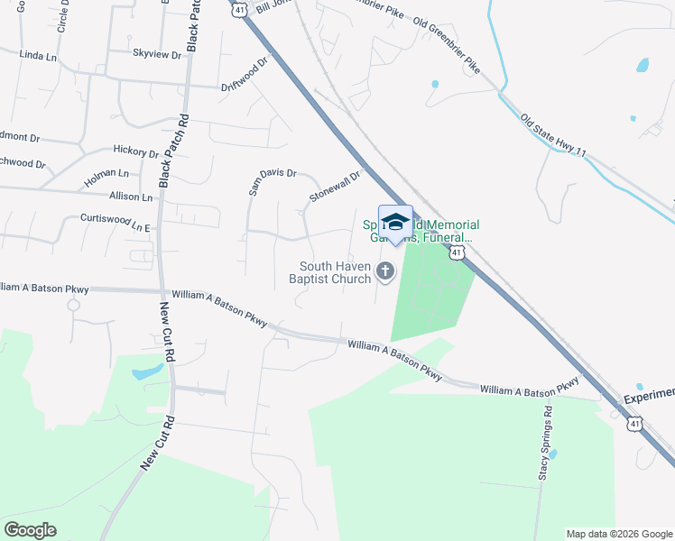 map of restaurants, bars, coffee shops, grocery stores, and more near 301 Mosley Drive in Springfield