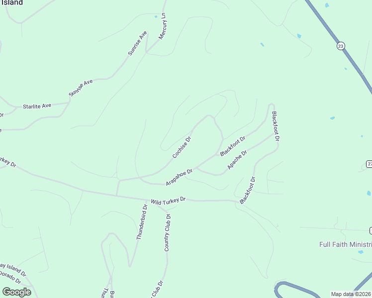 map of restaurants, bars, coffee shops, grocery stores, and more near 1-3 Cochise Drive in Eureka Springs