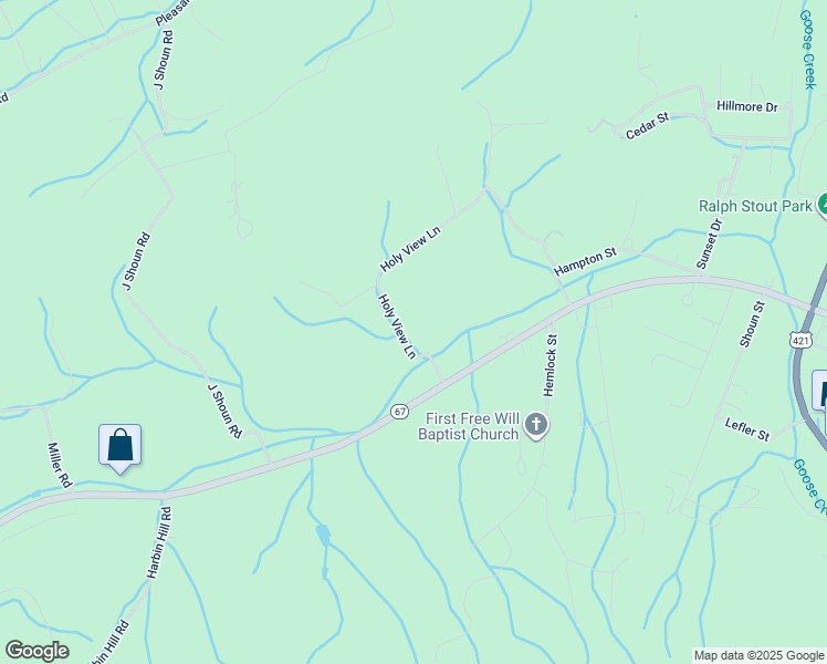 map of restaurants, bars, coffee shops, grocery stores, and more near 264 Holy View Lane in Mountain City