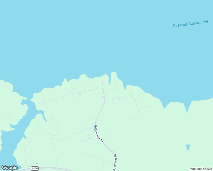 map of restaurants, bars, coffee shops, grocery stores, and more near 832 Edgewater Drive in Roanoke Rapids