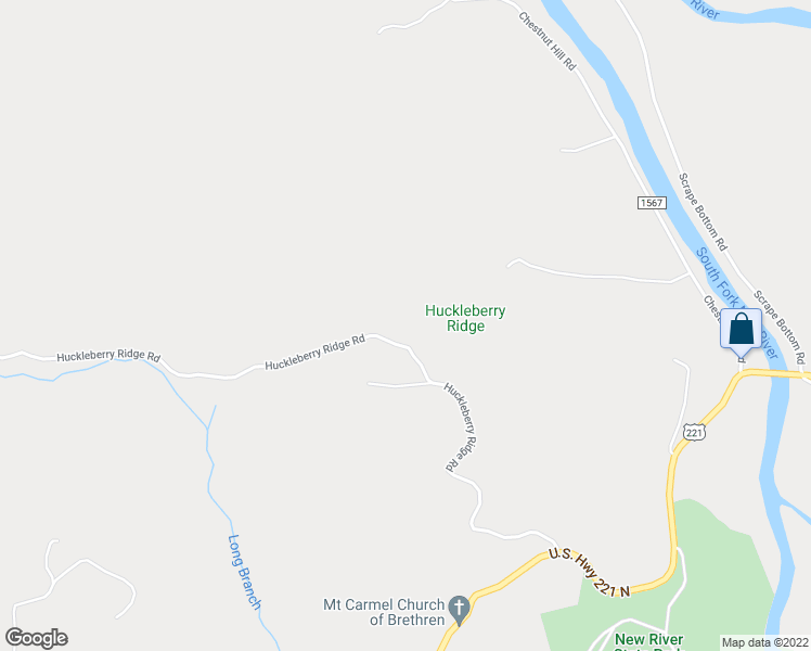 map of restaurants, bars, coffee shops, grocery stores, and more near 3543 Huckleberry Ridge Road in Crumpler