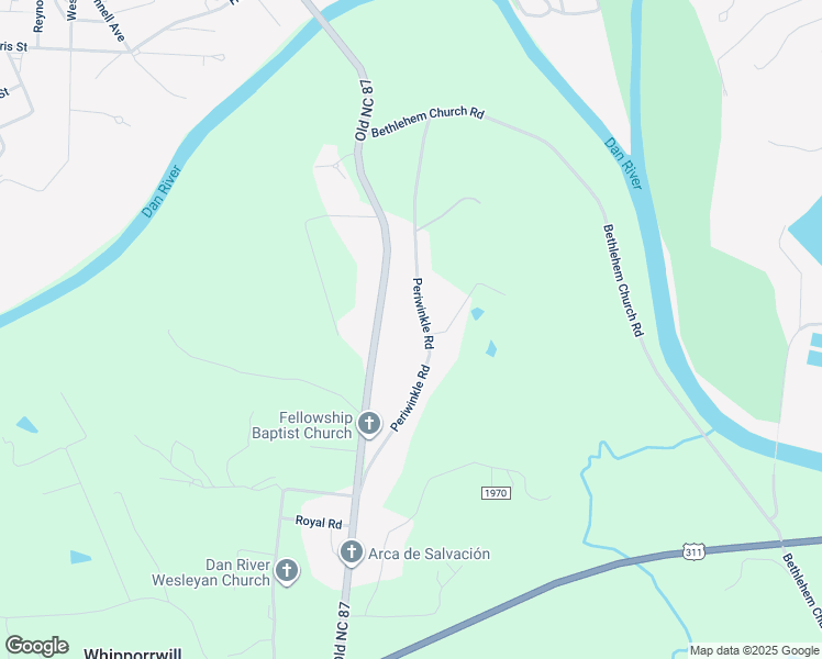 map of restaurants, bars, coffee shops, grocery stores, and more near 330 Periwinkle Road in Eden