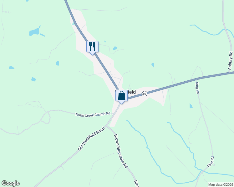 map of restaurants, bars, coffee shops, grocery stores, and more near in Westfield