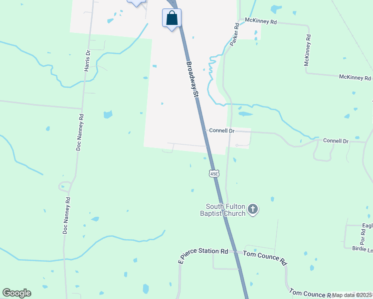 map of restaurants, bars, coffee shops, grocery stores, and more near 1414 Broadway Street in South Fulton