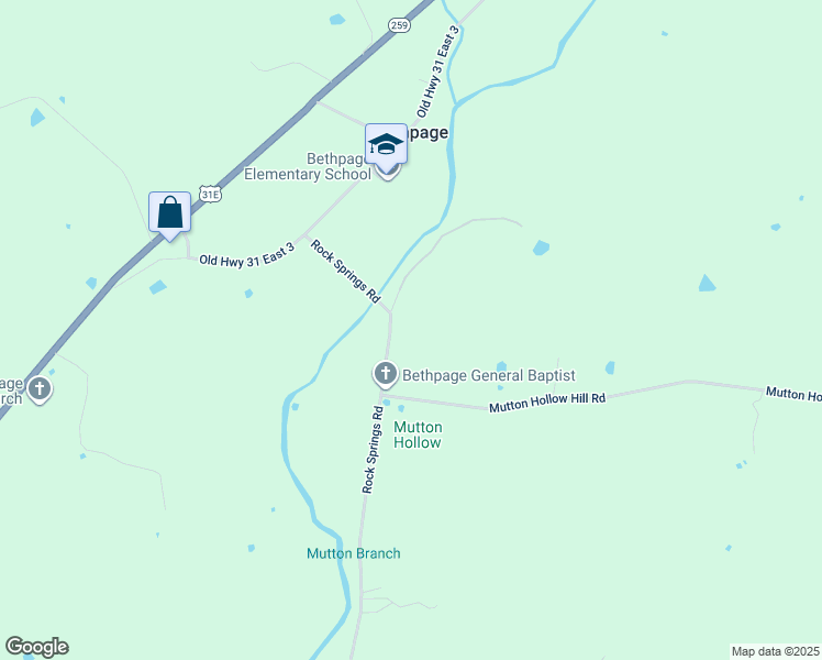 map of restaurants, bars, coffee shops, grocery stores, and more near 1520 Rock Springs Road in Bethpage