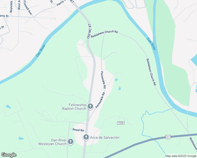 map of restaurants, bars, coffee shops, grocery stores, and more near 356 Periwinkle Road in Eden
