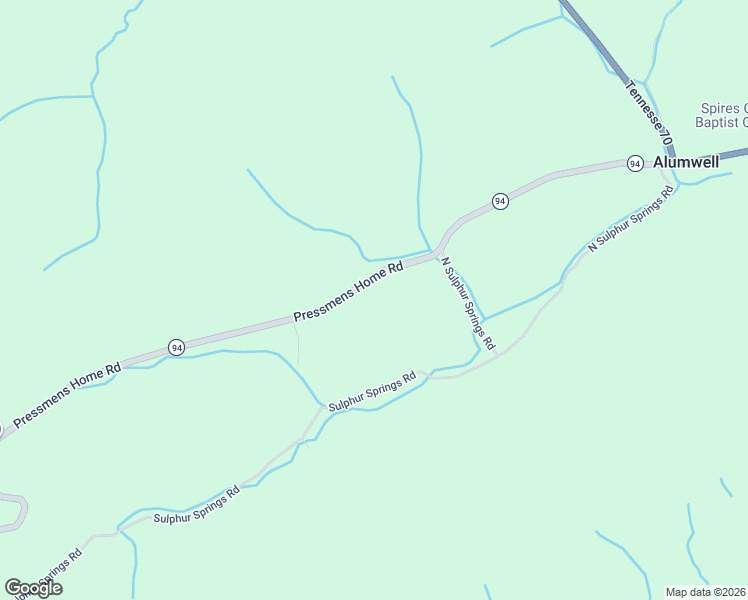 map of restaurants, bars, coffee shops, grocery stores, and more near 1920 Pressmens Home Road in Rogersville