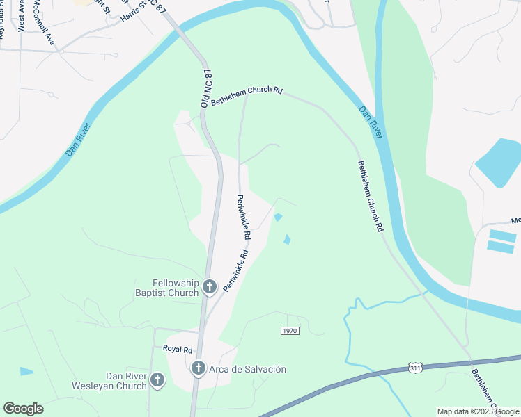 map of restaurants, bars, coffee shops, grocery stores, and more near 363 Periwinkle Road in Eden