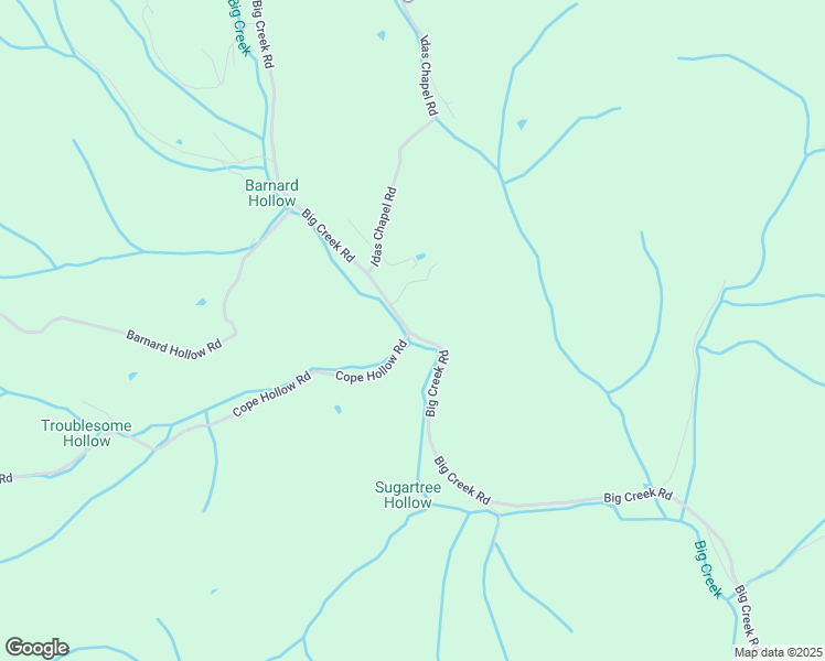 map of restaurants, bars, coffee shops, grocery stores, and more near Big Creek Rd in Sneedville