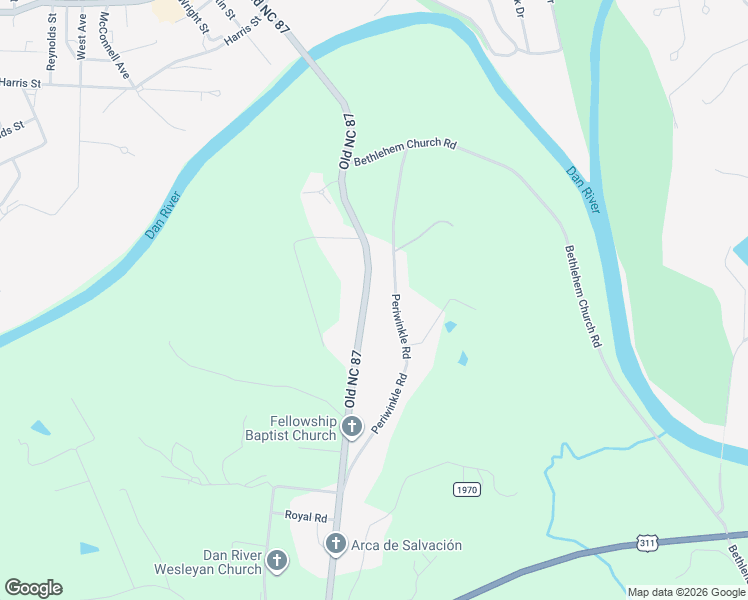 map of restaurants, bars, coffee shops, grocery stores, and more near 12142 Old State Highway 87 in Eden