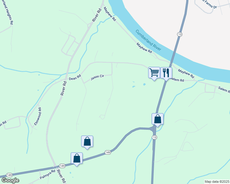 map of restaurants, bars, coffee shops, grocery stores, and more near 1865 Garwood Drive in Clarksville
