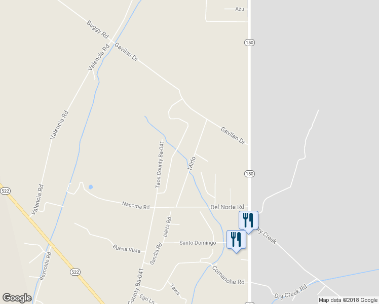 map of restaurants, bars, coffee shops, grocery stores, and more near 28 Mirlo in El Prado