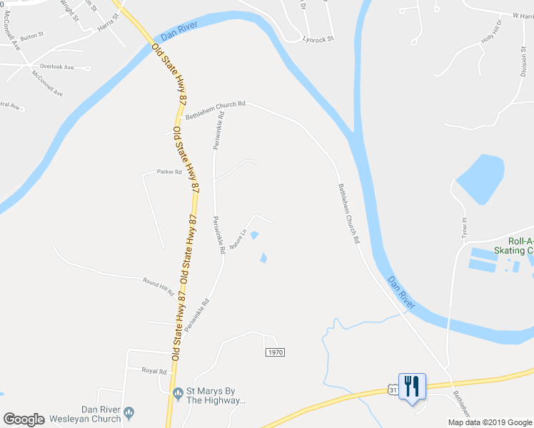 map of restaurants, bars, coffee shops, grocery stores, and more near 212 Nature Lane in Eden