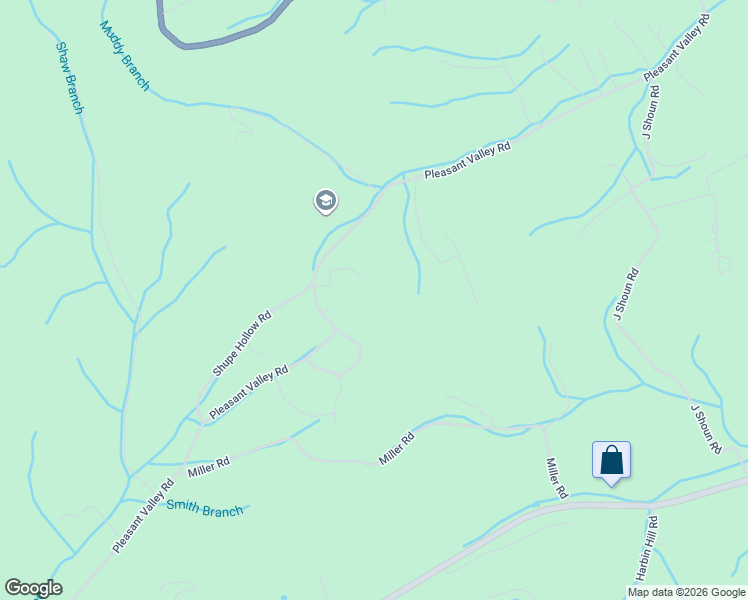 map of restaurants, bars, coffee shops, grocery stores, and more near 1481 Pleasant Valley Road in Mountain City