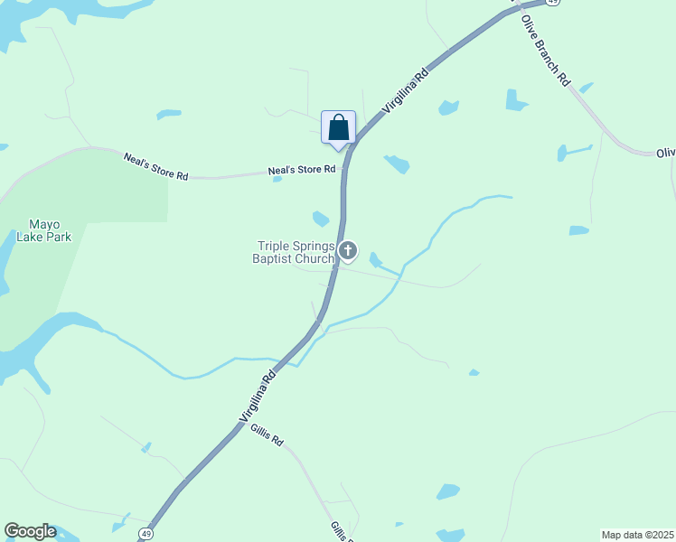 map of restaurants, bars, coffee shops, grocery stores, and more near 50 Hal Melton Road in Roxboro