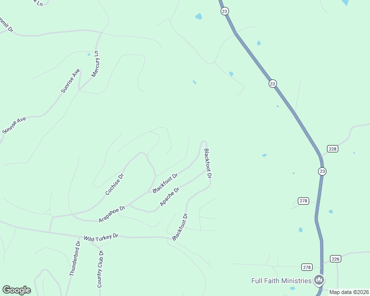 map of restaurants, bars, coffee shops, grocery stores, and more near 22 Arapahoe Lane in Holiday Island