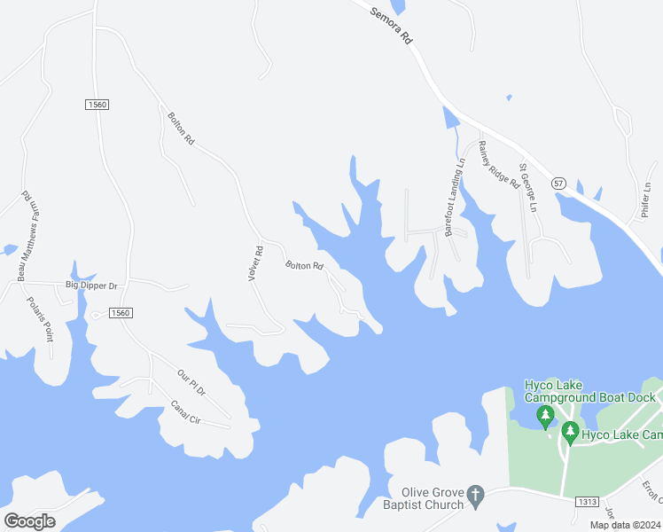 map of restaurants, bars, coffee shops, grocery stores, and more near 995 Bolton Road in Semora