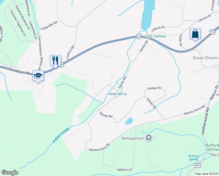 map of restaurants, bars, coffee shops, grocery stores, and more near 215 Valley View Road in Dover