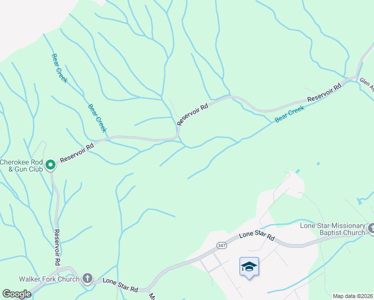 map of restaurants, bars, coffee shops, grocery stores, and more near 4213 Reservoir Road in Kingsport