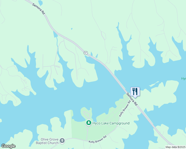 map of restaurants, bars, coffee shops, grocery stores, and more near 353 Saint George Lane in Semora