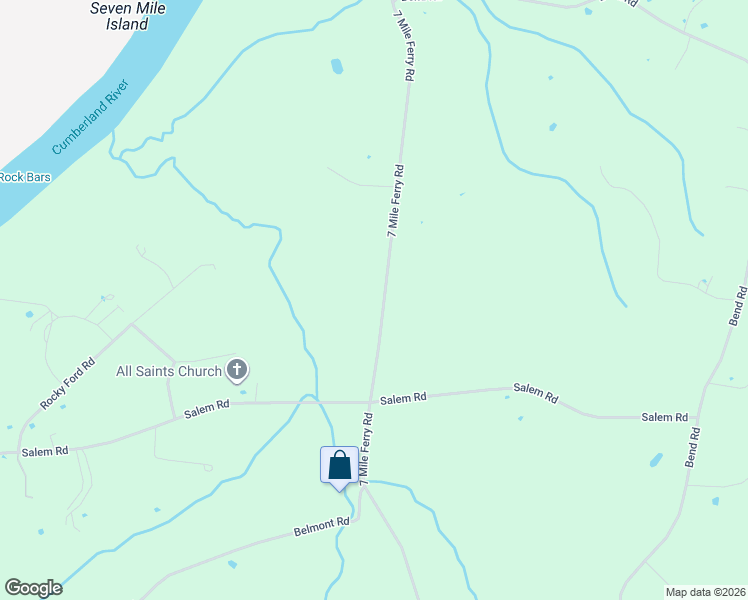 map of restaurants, bars, coffee shops, grocery stores, and more near 1718 7 Mile Ferry Road in Clarksville