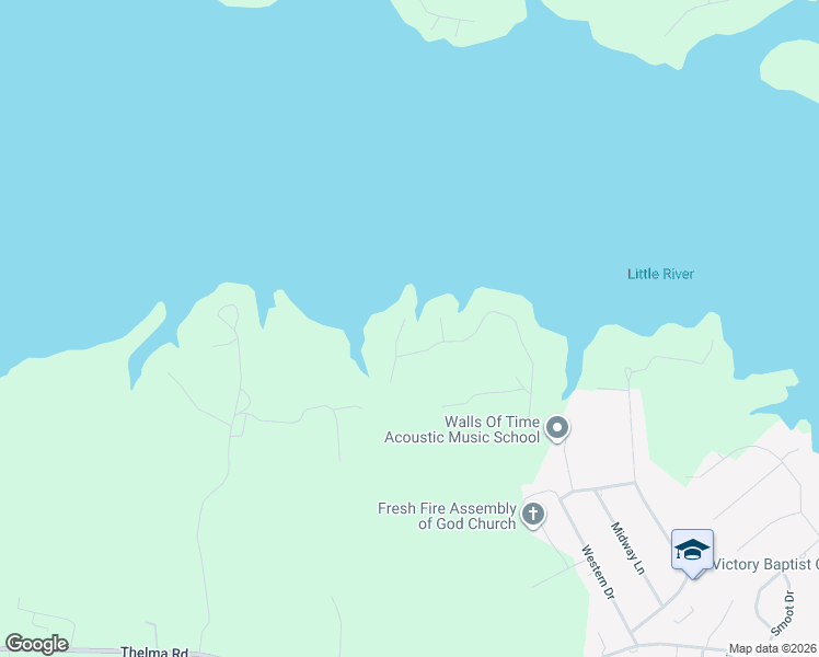 map of restaurants, bars, coffee shops, grocery stores, and more near 26 Whiterock Lane in Roanoke Rapids
